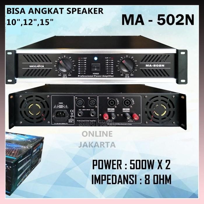 POWER MEGAVOX MA-502 MA502 POWER AMPLIFIER MEGAVOX 502 *