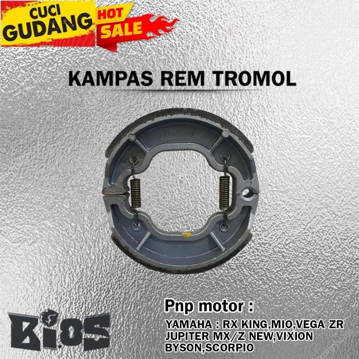 KAMPAS REM TROMOL KAMPAS REM BELAKANG KAMPAS REM MOTOR LENGKAP *