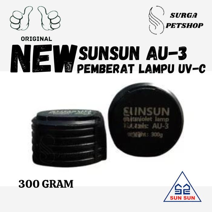 NEW SUNSUN AU 3 PEMBERAT LAMPU UVC PRO ULTRAVIOLET AKUARIUM KOLAM IKAN