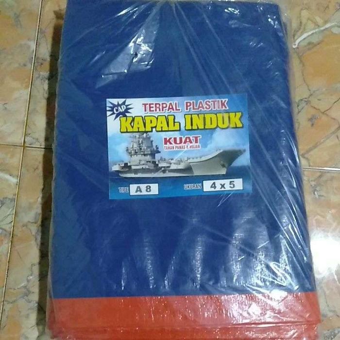 Terpal Plastik A5 Cap Kapal 3X4 4X6 Pasti Ori