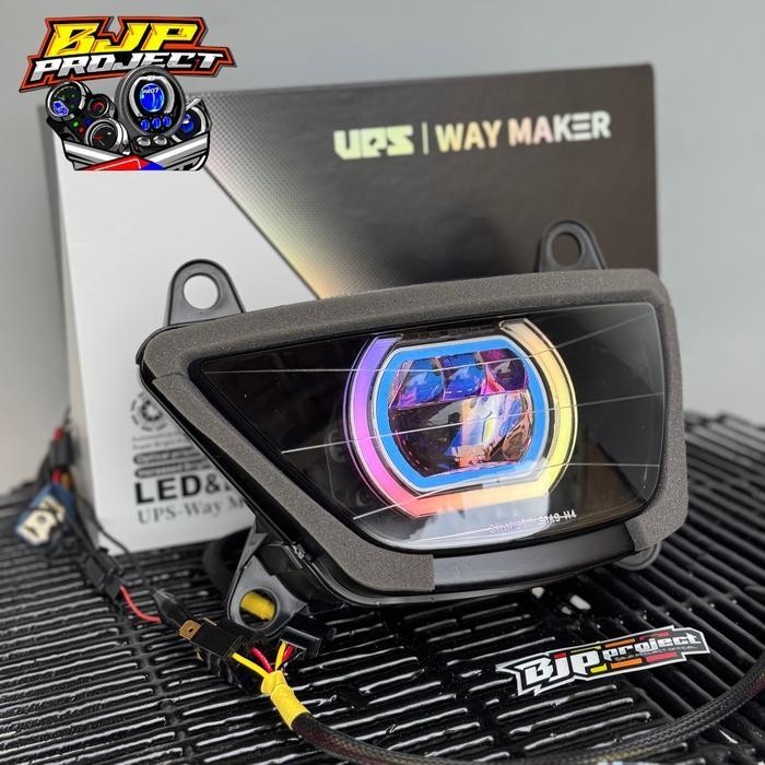 LAMPU BILED NINJA RR OLD ZX150 UPS WAYMAKER LS-850 SHROD CUSTOM RGB 210 MODE