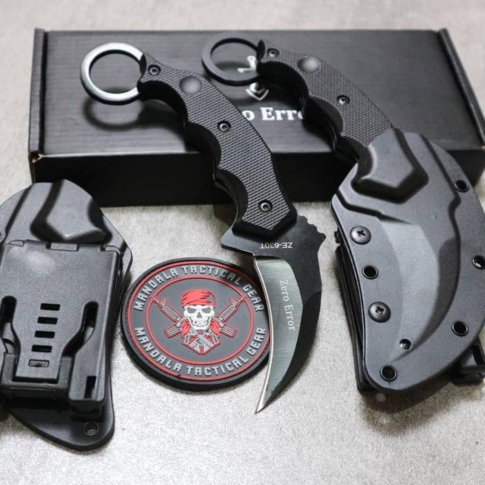 Crambit Zero Eror/ Pisau Carambit Tactical Zero Eror Pasti Ori