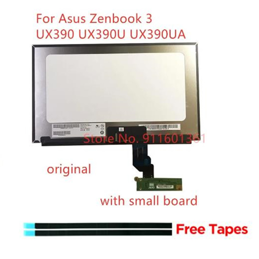Original LCD B125HAN03.0 FOR Asus ZenBook 3 UX390 UX390U UX390UA UX390UAK LCD Screen LCD Assembly re