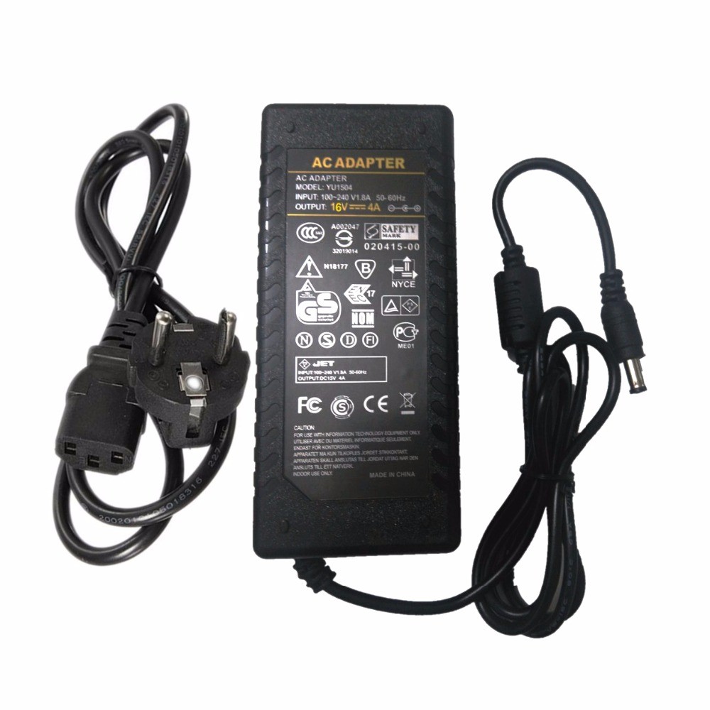 16V 4A Adapter Charger For B & W (Bowers & Wilkins ) Zeppelin Mini Stereo Speaker fit 16V3.2A Power 