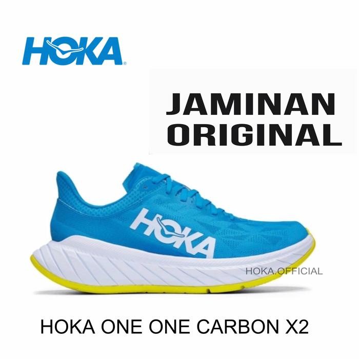 HOKA ONE ONE CARBON X2 BLUE YELLOW WHITE ORIGINAL