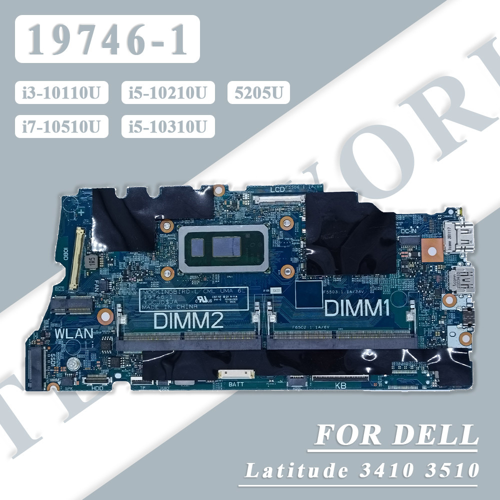 19746-1 For Dell Latitude 3410 3510 Laptop Motherboard With i3/i5/i7 CPU 0PD7RH 0DT6K3 0H2KNT Notebo