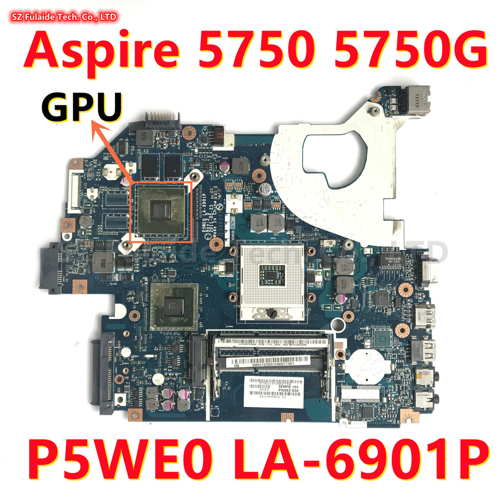 MBRFF02005 For Acer Aspire 5750 5750G Laptop Motherboard With GT520M GT540M GT610M GT630M 1GB GPU HM