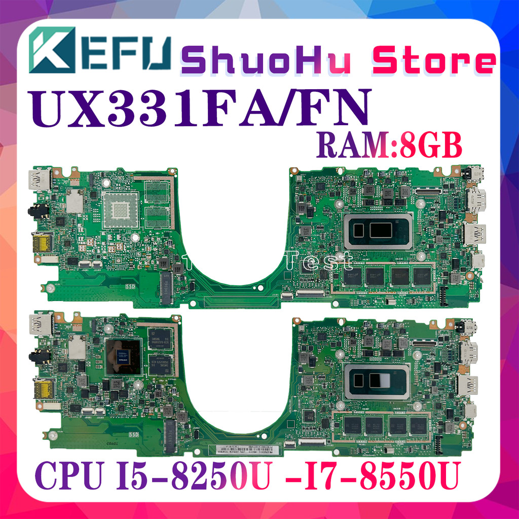 KEFU UX331FA Mainboard For ASUS UX331FN BX331FAL UX331FAL UX331F Laptop Motherboard I5 I7 8th Gen V2
