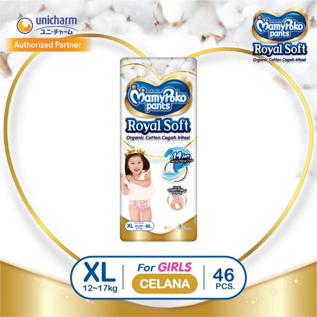 MamyPoko Royal Soft Pants Girl XL46