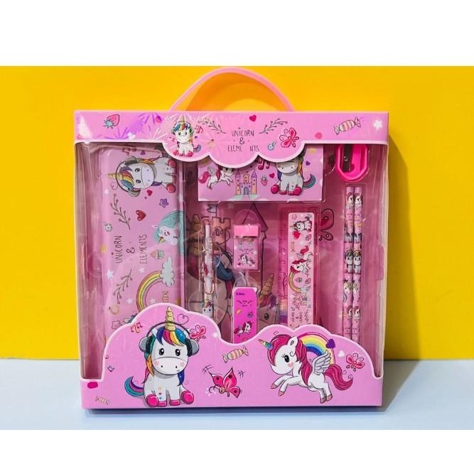 

ORIGINAL SG17 - Paket Alat Tulis Set 9 in 1 / Stationary Set Alat Tulis Sekolah isi 9 pcs /