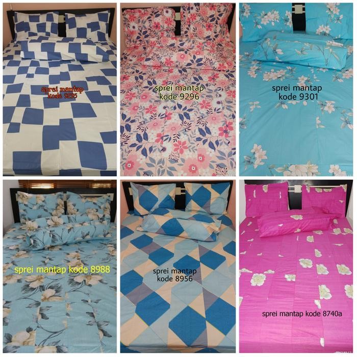 ASLI Sprei Perca Katun CVC My Love 120x200 Bunga-Bunga  READY STOCK