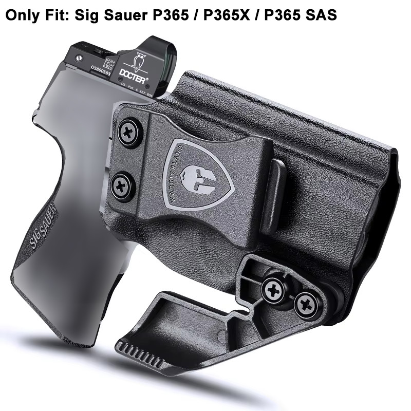 Only Fit Sig Sauer P365 / P365 SAS / P365X,WARRIORLAND IWB Kydex Holster,9mm Pistol, Mounting sight,