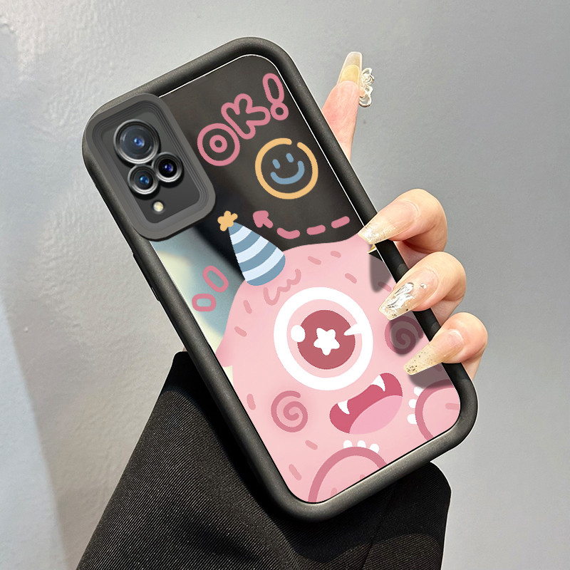 Casing Hp VIVO V21 5G V21s 5G V21E Y73 2021 Case Casing unicorn yang lucu HP Kesing kasus cermin bar