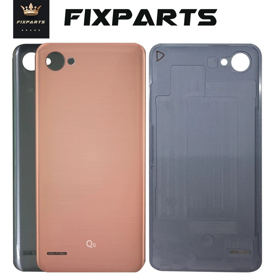 New For LG Q6 Back Battery Cover Rear Housing Door With Camera Lens Replacement M700 Phone For LG Q6
