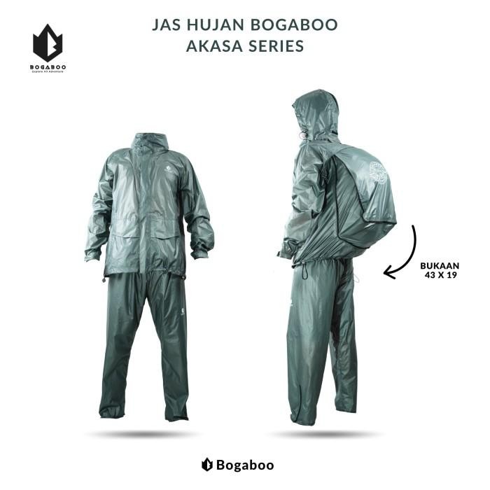Jas Hujan Raincoat Big Size Gao Seri Akasa Nylon 30D Pu 5000 Seal