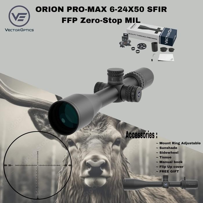 Yok Di Order Vector Orion Pro-Max 6-24X50 Hd Ffp Ir