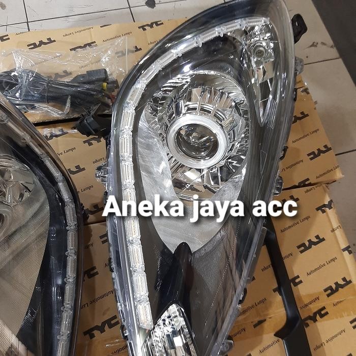 Termurah Headlamp Honda Jazz Ge8 2011 2012 2013 Custom Projector Drl Cristal