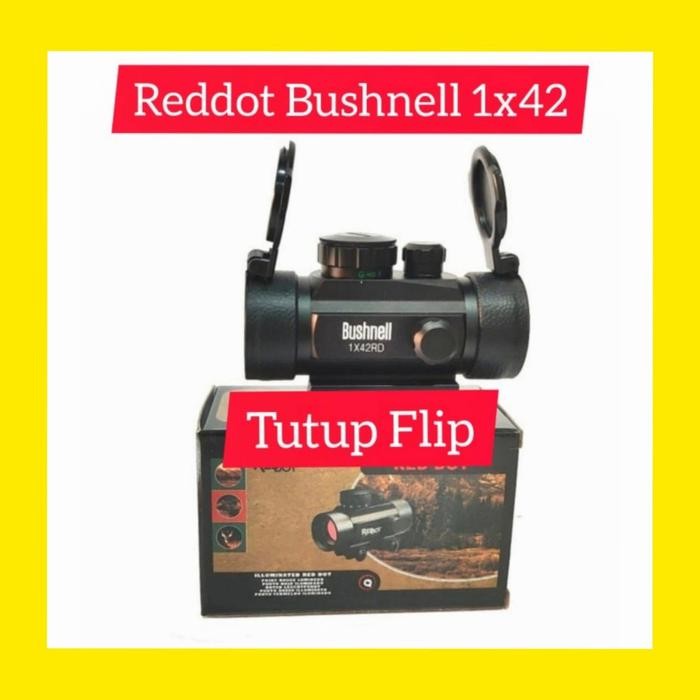 Stok Ready. Reddot Bushnell Tutup Flip - Red Dot Bushnell Flip