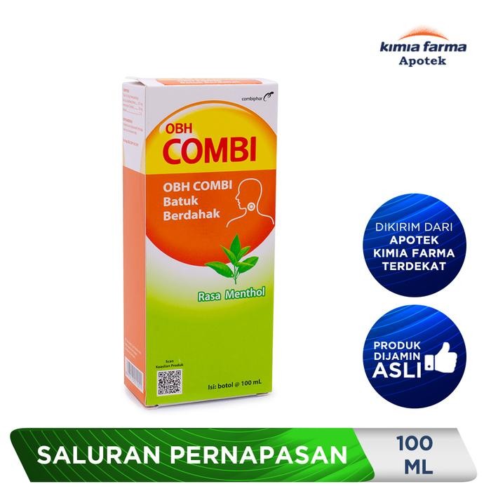Obh Combi Batuk Berdahak Menthol 100 ml / Obat Batuk Berdahak / Kimia Farma