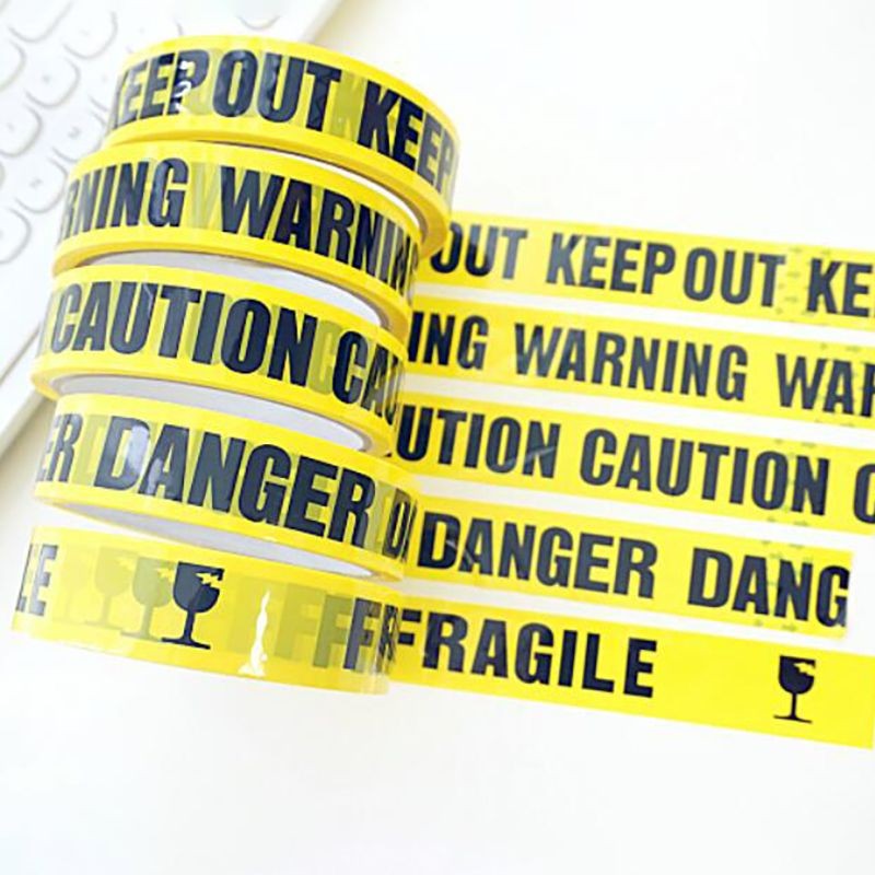 

2.4cm*25m Warning Tape with Marks Creative Remind Danger,Caution,Fragile,Keep Out,Warning Safety