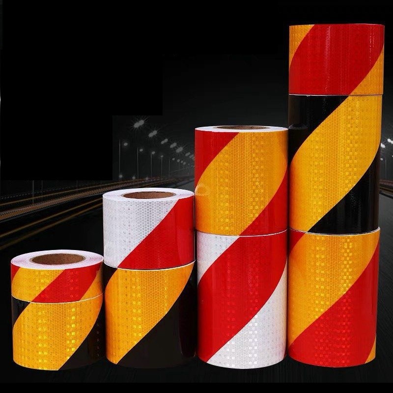 

5cm/10cm/15cm/20cm Reflective Adhesive Tape Left Or Right Twill Double Color Strips Waterproof