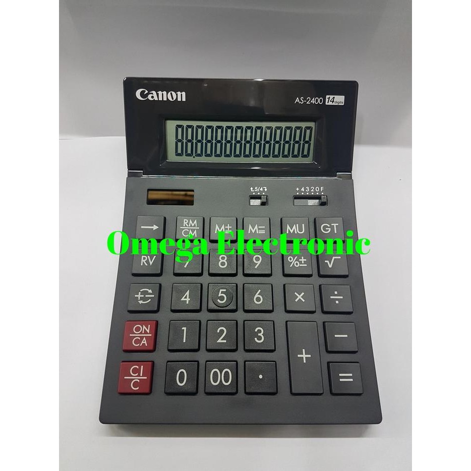 

canon as-2400 - calculator desktop kalkulator meja kantor 14 digits kode 500