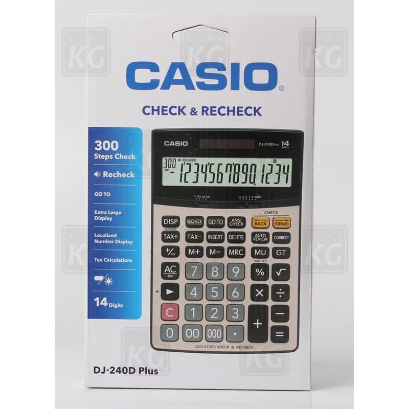 

kalkulator casio dj 240d plus original - 14 digit - casio original kode 1406