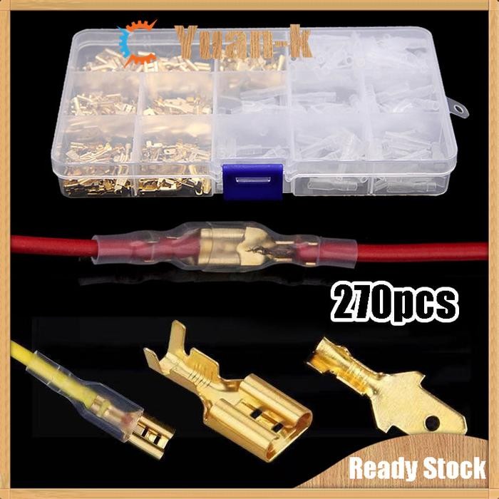 270 PCS Set Soket Kabel Motor Skun Konektor Kabel Mobil *