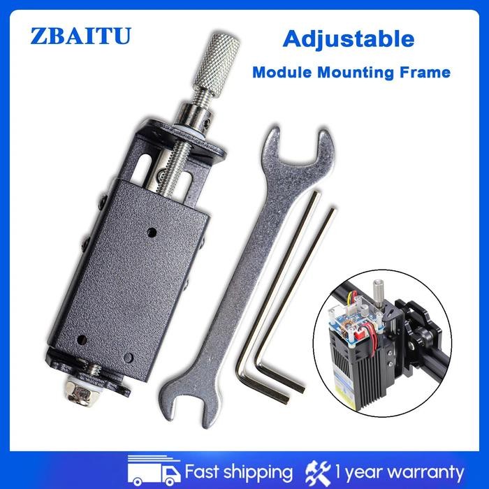 ZBAITU CNC Laser Head Adjustable Module Mounting Frame Focus Set