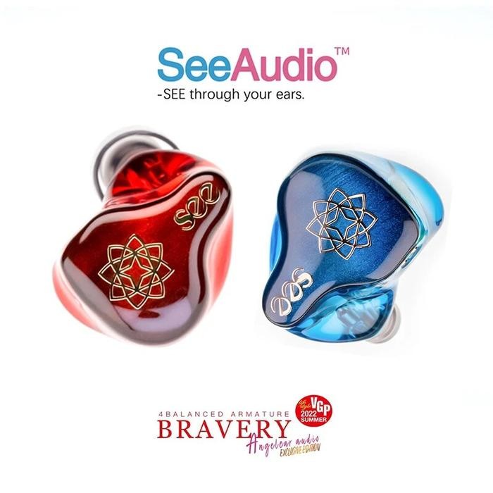 SeeAudio Bravery Edition Anniversary HiFi Earphone 4BA Balanced