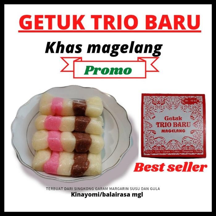 

ASLI ENAK!!! star getuk trio baru makanan khas magelang langsung pabrik kue READY STOCK