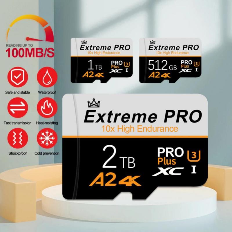 U3 4K SD Memory Card 2TB High Speed Micro TF SD Card 1TB 128GB 512GB