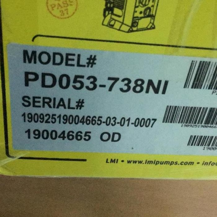 Banyak Dicari Dosing Pump Lmi Milton Roy Pd053 738 Ni Kapasitas 3.8 Lph