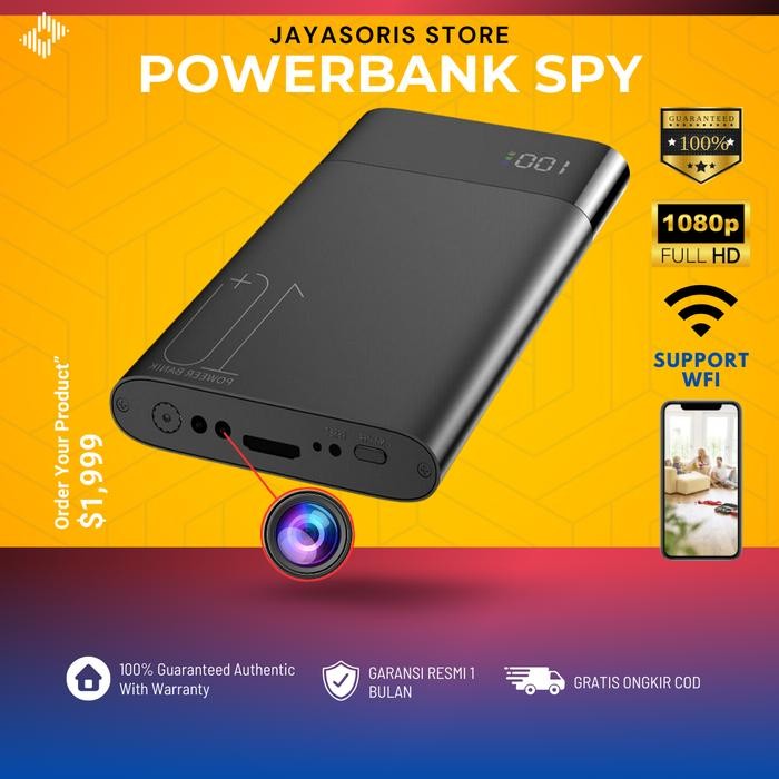 Kamera Pengintai Mini Tersembunyi Spy Camera Powerbank SPYCAM Wifi HD