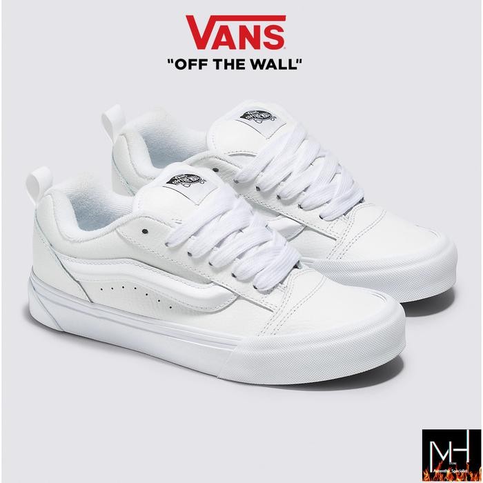VANS KNU SKOOL LEATHER FULLWHITE ORIGINAL 100%