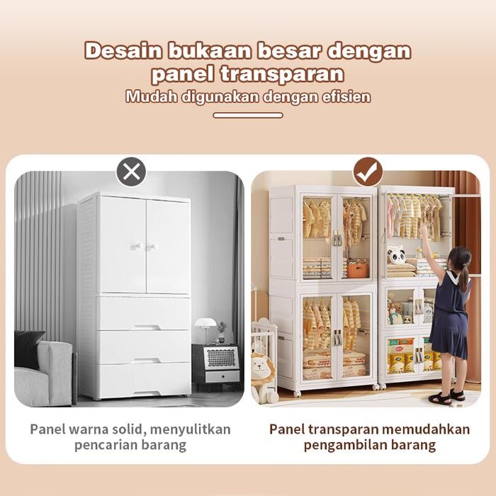 Lemari Pakaian/Lemari Baju/Lemari Baju Minimalis/Lemari Pakaian Estetik/Lemari Baju Aesthetic