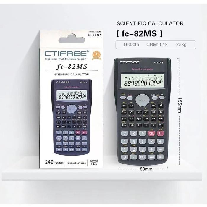 

COD Kalkulator Color Function Scientific Calculator 240 Fungsi Ujian Sin Cos Tan Ilmiah FC-82MS-C 5