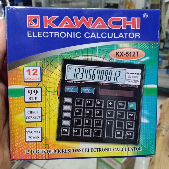 

CALCULATOR KALKULATOR CHECK CORRECT KAWACHI KX - 512T 12 DIGITS