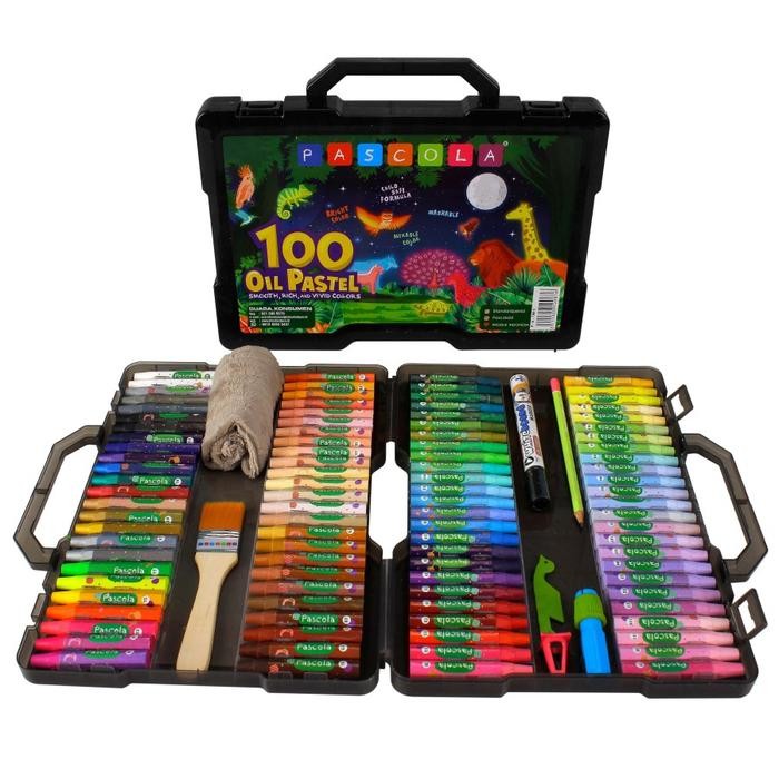 

Crayon Standard Pascola Oil Pastel 100 / Set ( Pewarna / Coloring )