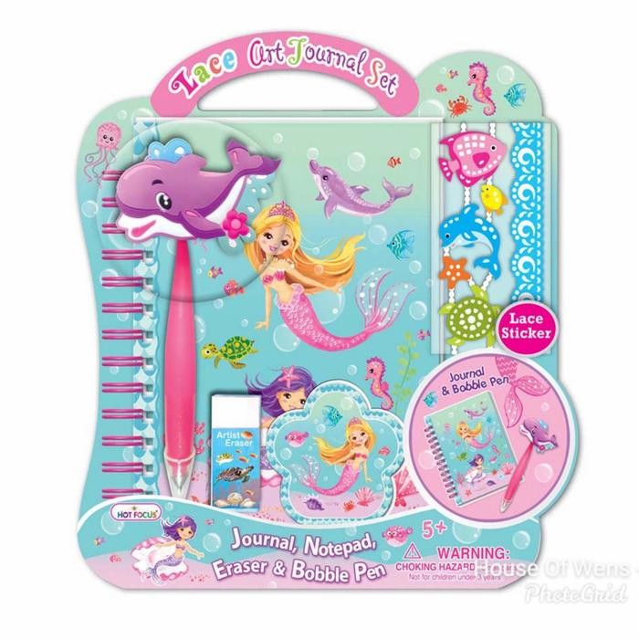 

Lace Art Journal Set Mermaid Original - Paket Alat Tulis Original