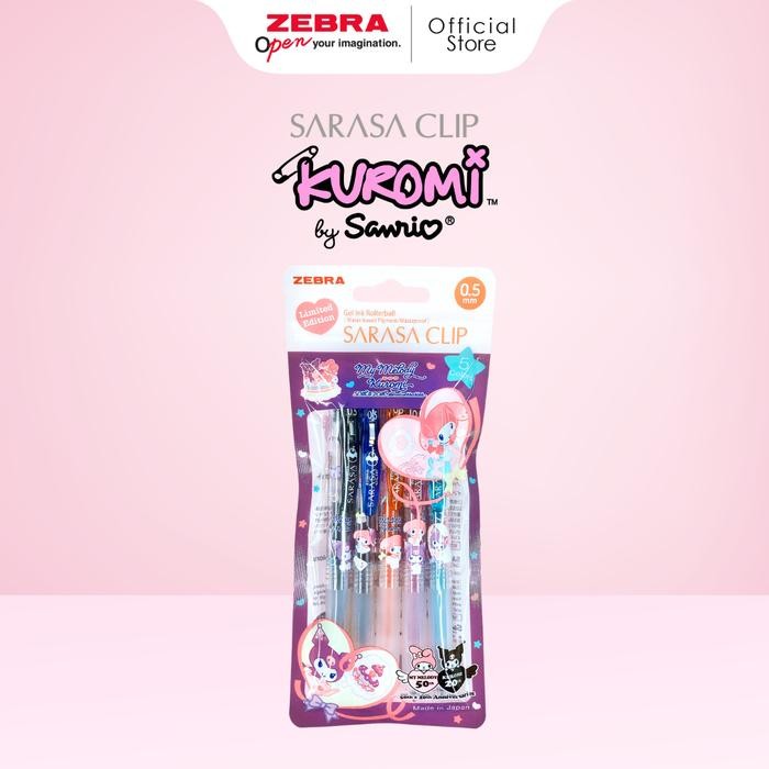 

Zebra Sarasa Clip Jj15 Pul A 0.5Mm My Melody Kuromi Sanrio Series Limited Edition Retractable