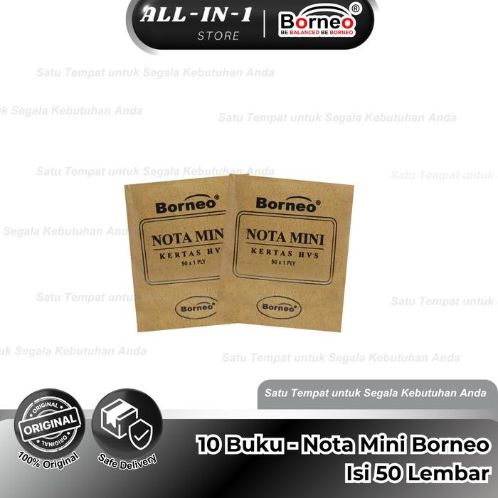 

10 BUKU - Nota Kontan Mini - 2 Ply (25 Lbr)