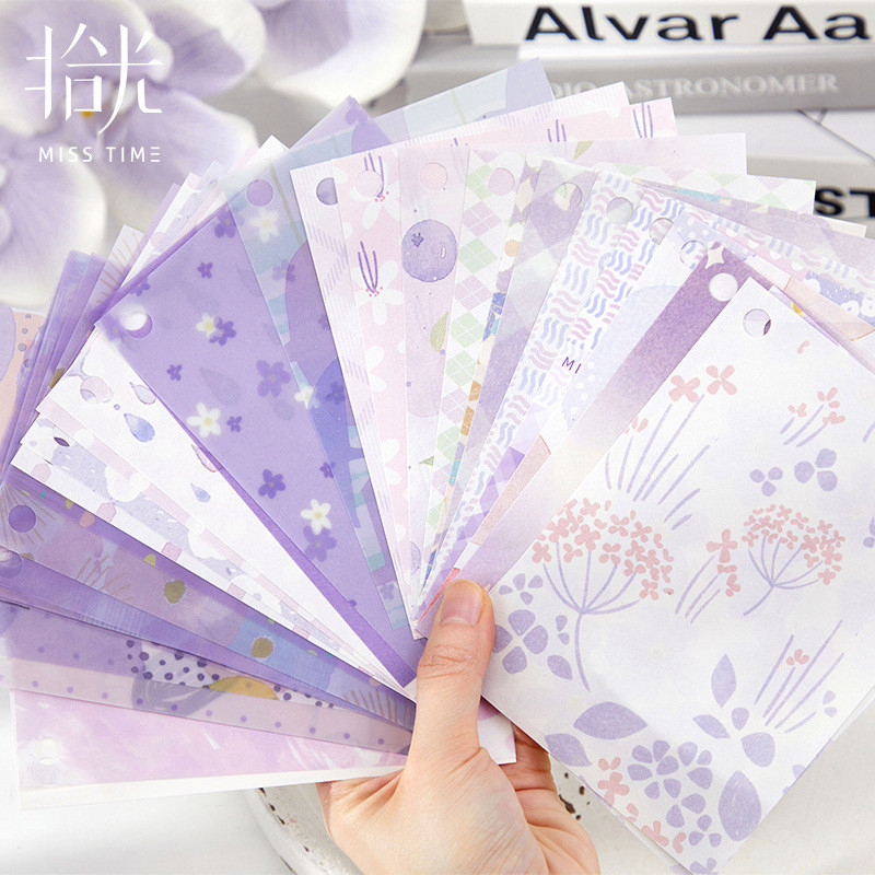 

30pcs/lot Memo Pads Material Paper Cream Sachet Journal Scrapbooking paper Card Background