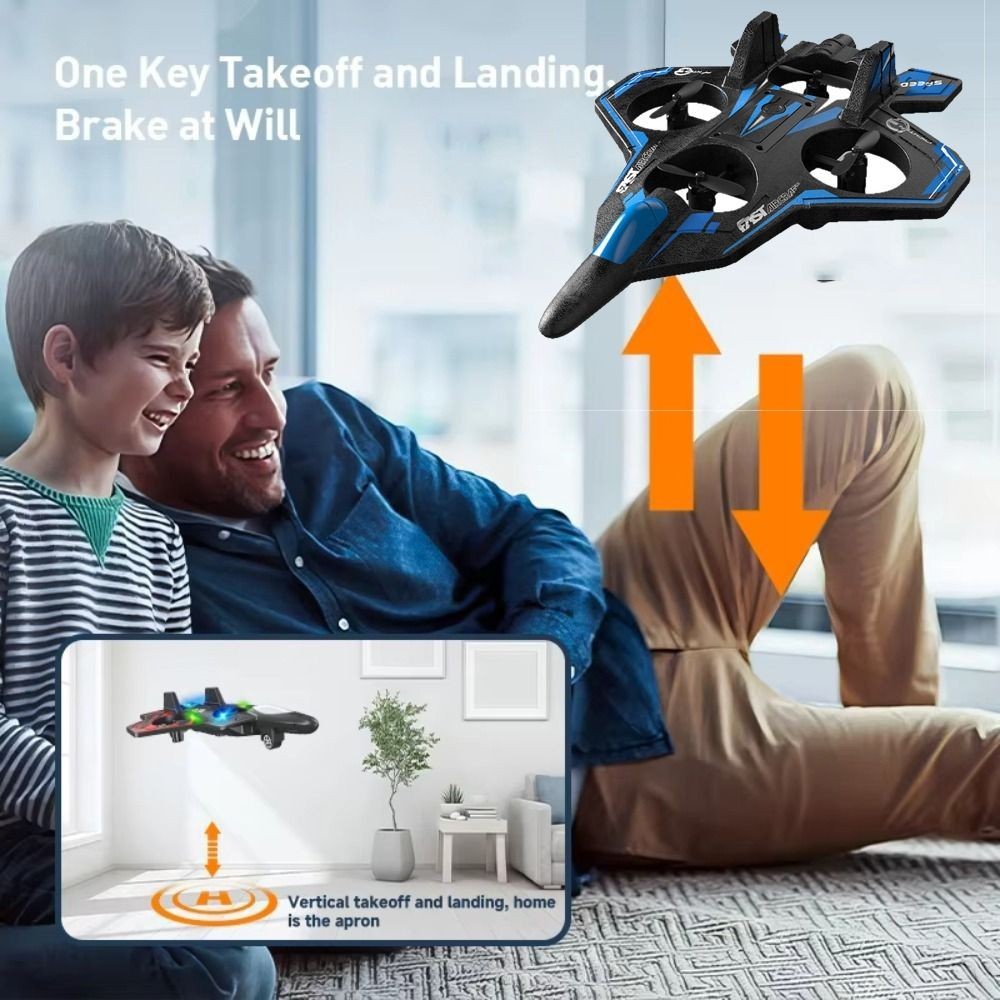 IMPORT EPP Foam Remote Control Foam Fighter Gravity Sensing RC Drones Four Motor Helicopter Toy