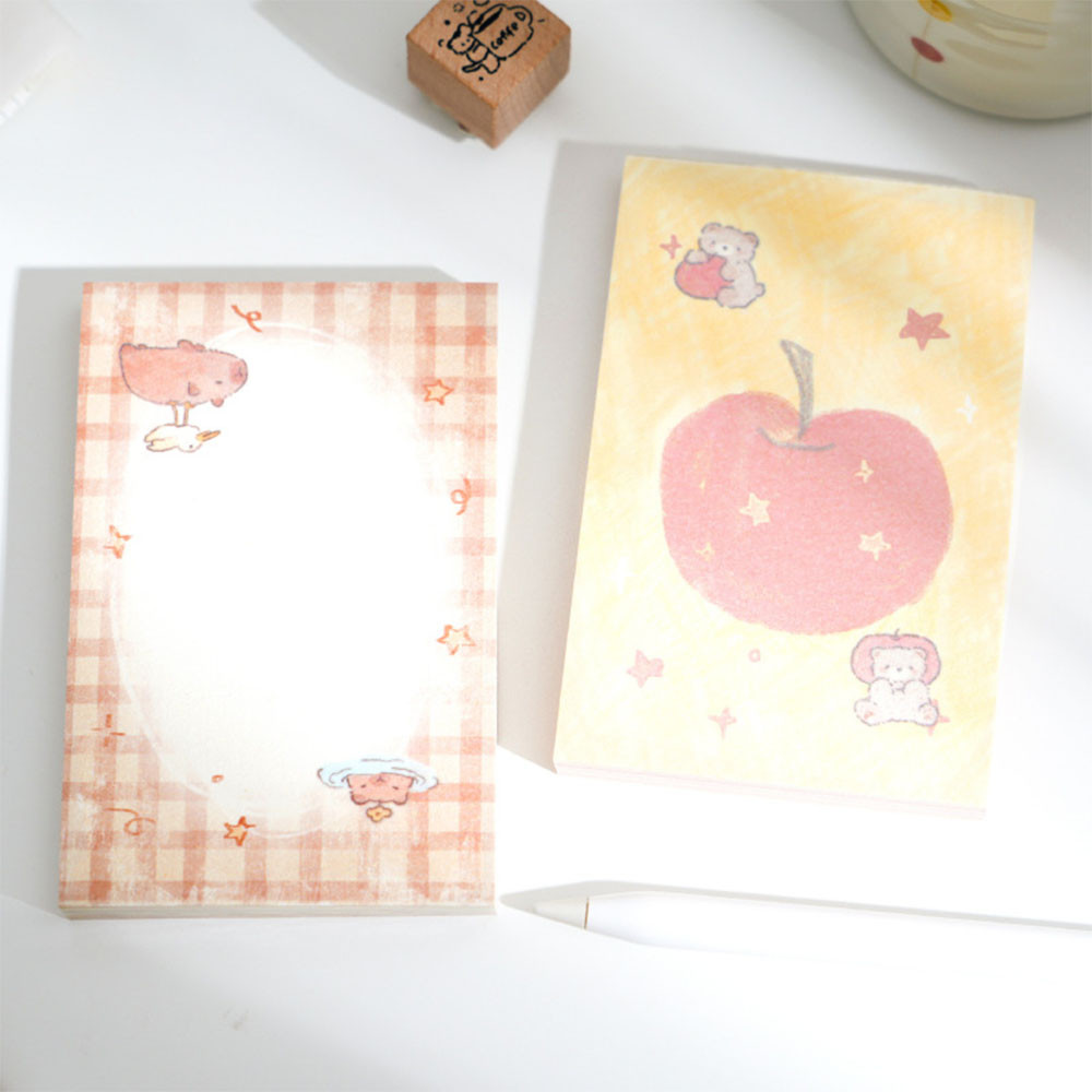 

A sticky note book - Cute series sticky note book Korean girl heart cartoon pocket student note