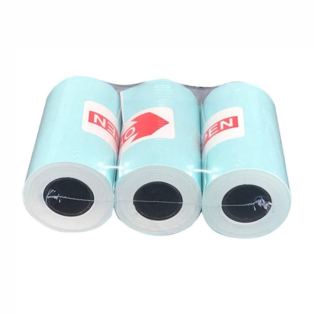 

Hot Mini 3 Rolls Printing Sticker Paper Thermal Adhesive Photo Paper for Pocket Photo Printer