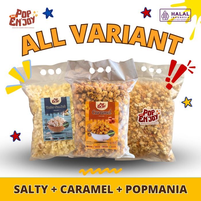 

[PUAS] ALL VARIAN POPCORN - PopENjoy / Makanan Manis Asin Crispy Camilan Popkron Snack Jagung