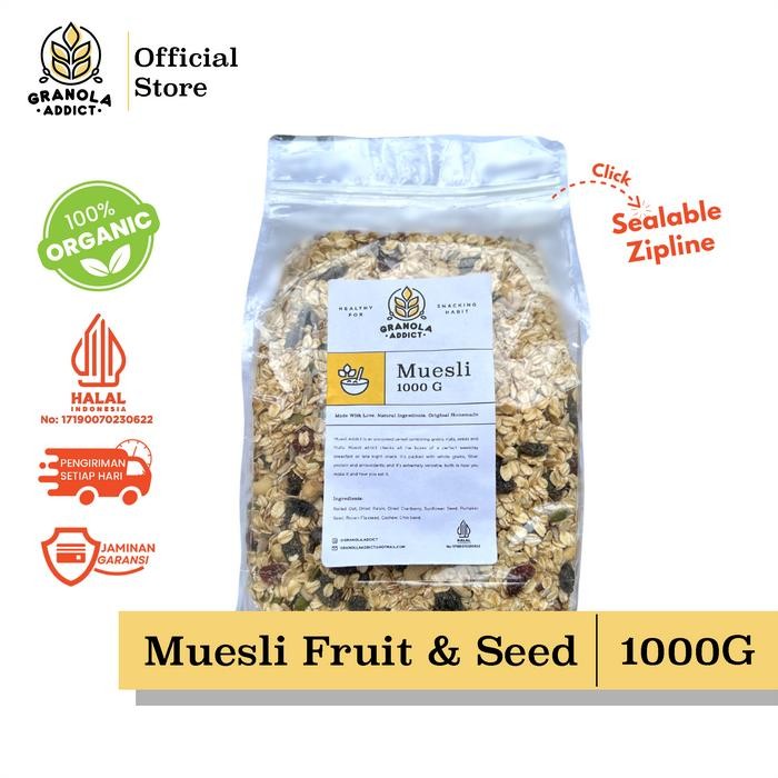 

Granola Addict - Muesli Fruit & Seed 1000G / 1KG