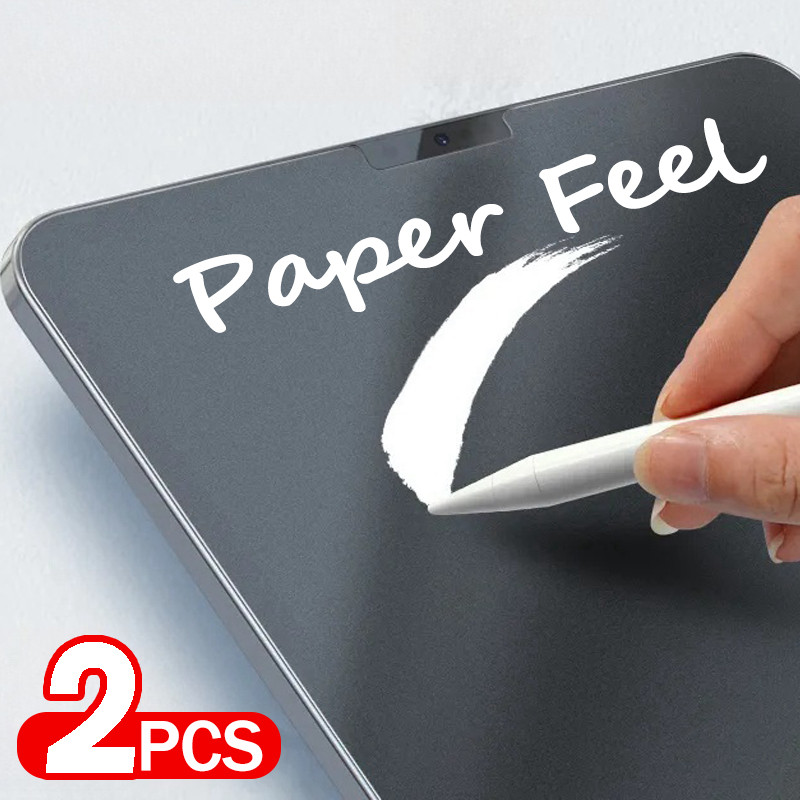 

2Pcs/pack Paper Feel Screen Protector Painting Matte PET Film For iPad Pro 11 13 M4 12.9in Air Mini