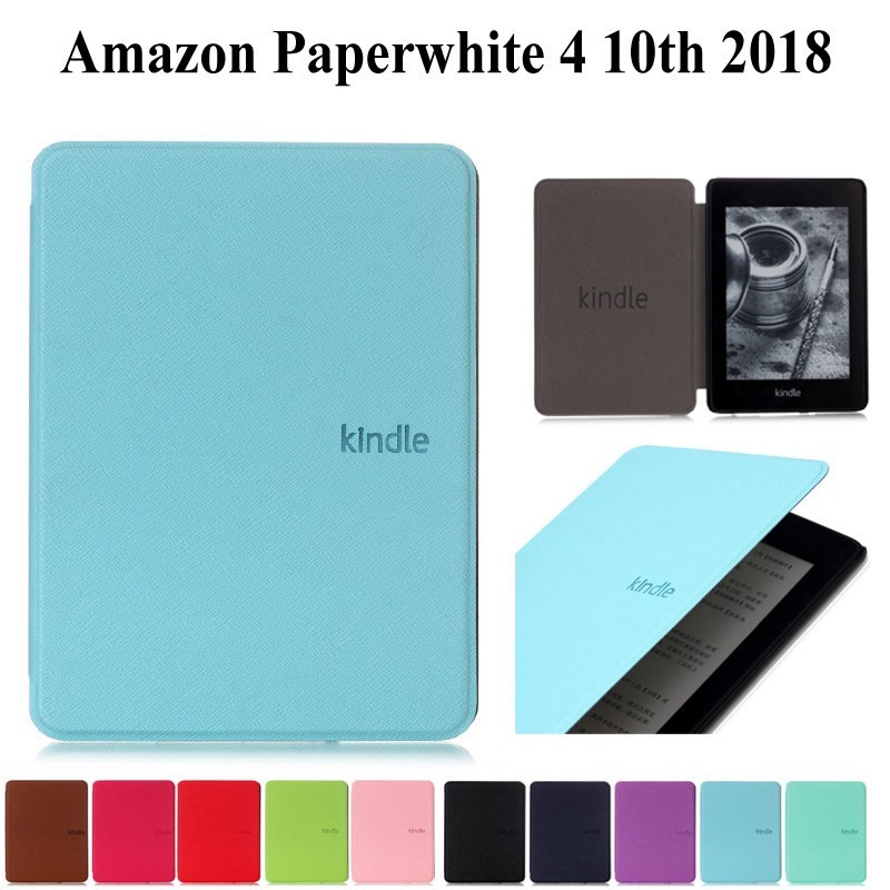 

Slim Leather Case For A mazon Kindle Paperwhite 2018Released Cover For Kindle Paperwhite 4 10th Gen